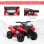 Homcom Quad Eléctrico 6V Rojo/Negro