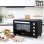 Mini Forno Homcom 32L 1600W 3 Modos de Cozedura Preto