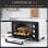 Homcom Horno de Sobremesa 16L 1400W Blanco