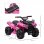Homcom Quad Eléctrico 6V Rosa/Negro