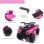 Homcom Quad Eléctrico 6V Rosa/Negro
