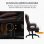 Vinsetto Vinsetto Silla de Oficina Giratoria con Altura Ajustable Masaje y Control Remoto