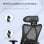 Vinsetto Silla de Oficina Ergonómica con Altura Ajustable Negra