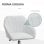 Vinsetto Silla de Oficina Blanca