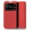 Coole, schlichte rote Flip-Cover-Hülle für Xiaomi Poco M4 Pro 5G/ Redmi Note 11S 5G