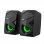 Haut-parleurs de jeu cool 2.0 LED USB 8W