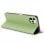 Coole Pistazien-Eleganz-Flipcover-Hülle für iPhone 13 Pro
