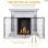Homcom Protector de Chimenea Ajustable con Alambre de Metal