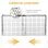 Homcom Protector de Chimenea Ajustable con Alambre de Metal