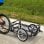 PawHut Remolque de Bicicleta para Carga 50kg Negro