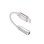 Akashi Cable Lightning a Jack 3.5mm Macho/Hembra 10cm Plata