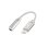 Akashi Cable Lightning a Jack 3.5mm Macho/Hembra 10cm Plata