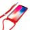 Cool Funda Cordón Liso Roja para iPhone X/iPhone XS