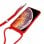 Cool Funda Cordón Liso Roja para iPhone XS Max