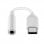 Cool Adapter Stecker Typ C auf Klinke 3,5 mm Digital Universal Weiß