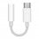 Cool Adapter Stecker Typ C auf Klinke 3,5 mm Digital Universal Weiß