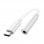 Cool Adapter Stecker Typ C auf Klinke 3,5 mm Digital Universal Weiß