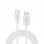 Cooles Universal-USB-auf-Micro-USB-Kabel 2,4 A 1,2 m Weiß