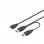 Cable Doble USB 3.0 a Micro USB 3.0 1.8M Negro