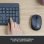 Tastiera Logitech MK235 wireless completa con mouse, QWERTY Spanish, resistente