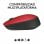 Logitech M171 Ratón Inalámbrico Rojo