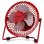 Orbegozo PW1021 Ventilador Sobremesa USB Rojo