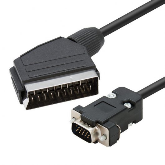 Cable Euroconector a VGA 2m (hd15-m/scart-m)