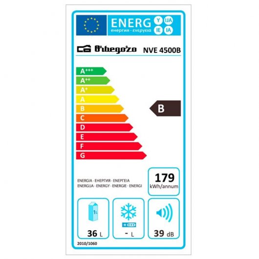 Orbegozo NVE 4500 Mini Nevera C Negra