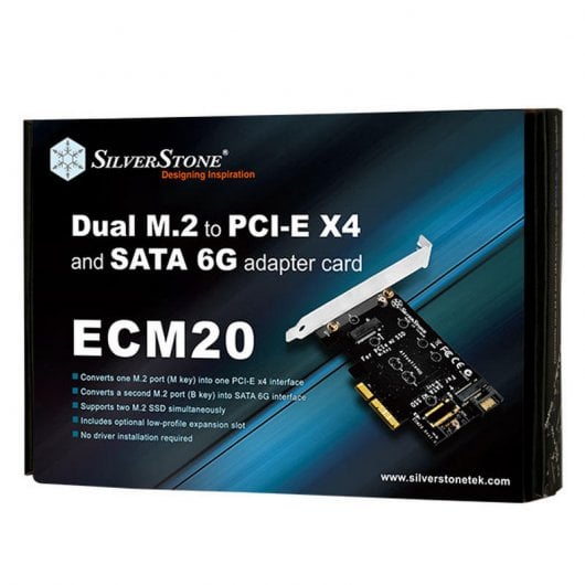 Adaptateur SilverStone ECM20 PCIe vers M.2