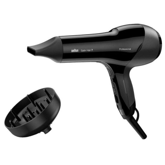 Sèche-cheveux Ionique Professionnel Braun Satin Hair 7 HD785 2000W 2 Températures 2 Vitesses Air Froid Noir
