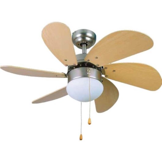 Ventoinha de Teto com Luz Orbegozo CP15075N 50W 80cm 3 Velocidades Silenciosa Função Inverno