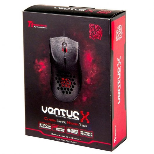 Thermaltake TteSports Ventus X Ratón Gaming 5700 DPI