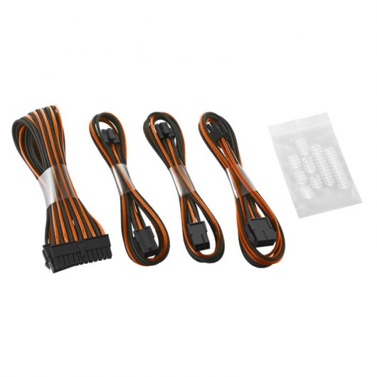 CableMod Basic Cable Extension Kit - 6+6 Pin Series - Negro y Naranja