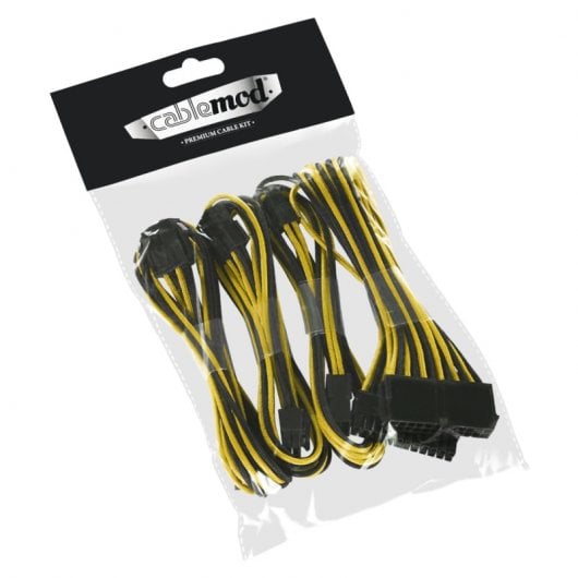 CableMod Basic Cable Extension Kit - 8+6 Pin Series - Negro y Amarillo