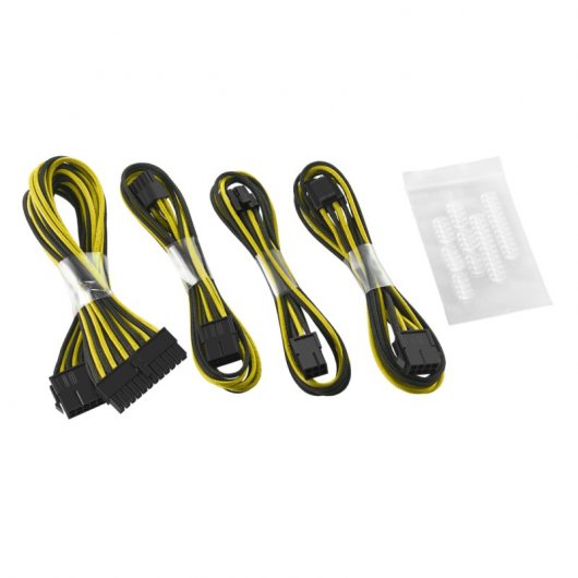 CableMod Basic Cable Extension Kit - 8+6 Pin Series - Negro y Amarillo