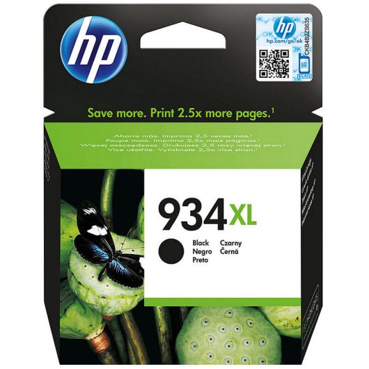 HP 934XL Cartucho Tinta Alta Capacidad Original Negro