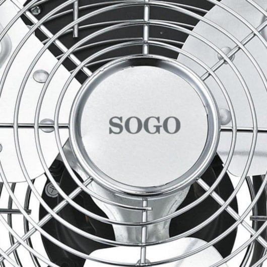 Ventilador de suelo Sogo SS-21020 45W 3 velocidades aluminio cromado 23cm industrial