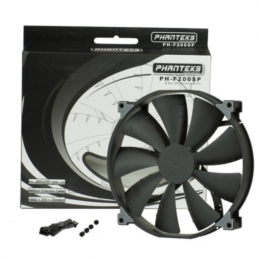 Phanteks F200SP 200mm 800RPM Negro/Negro