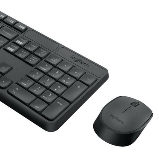 Set tastiera wireless Logitech MK235 + mouse semi-fios (PT)