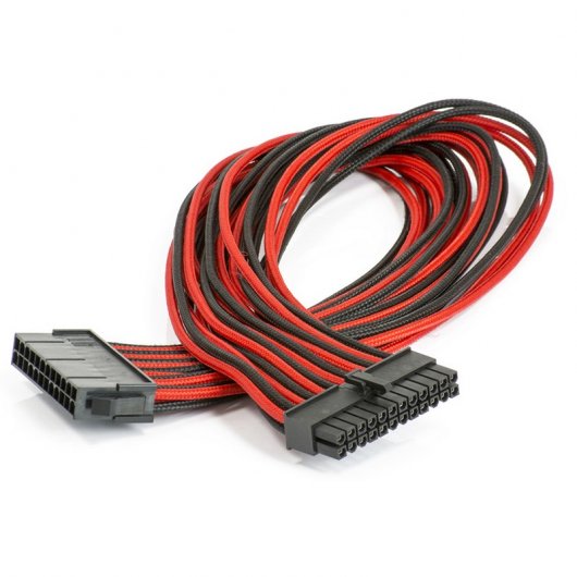 Phanteks CB24P Cable Extensión Negro/Rojo Placa Base 24 Pines