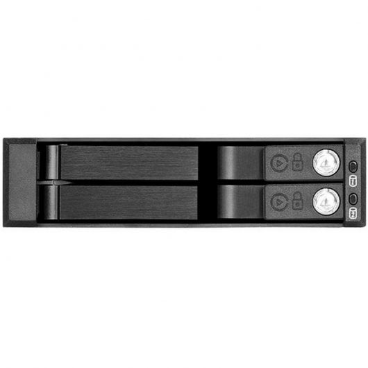 Silverstone FS202B Frontal de 3.5" Preto para 2 Discos Rígidos SATA 2.5