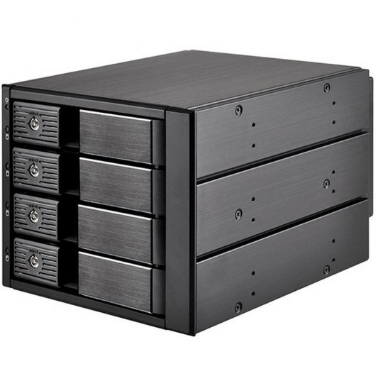 Silverstone FS304B Frontal de 5.25" Negro para 4 Discos Duros SATA 3.5"