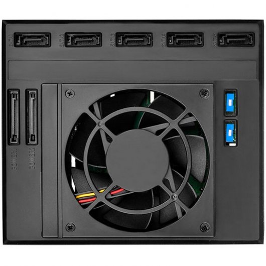 Silverstone FS305B Frontal 5.25" Preta para 5 Discos Rígidos SATA 3.5"