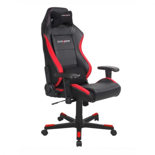 DXRacer D-Series OH/DF88/NR Silla Gaming Negra/Roja