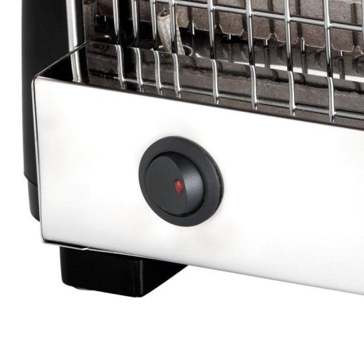 Torradeira vintage Moulinex A15453 4 fatias 760 W Preta