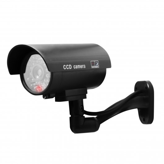 Camara de Seguridad Simulada Negra