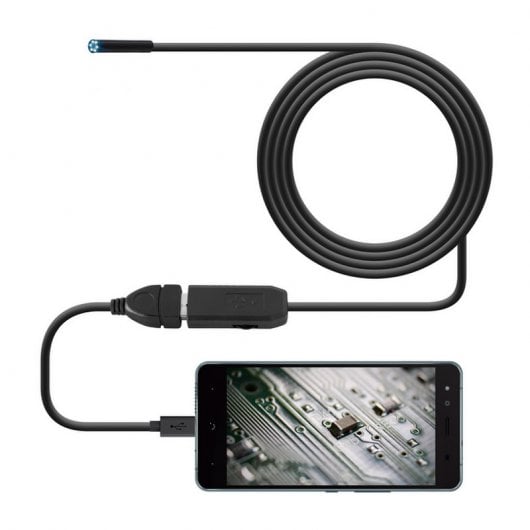 Cámara Endoscópica USB para PC y Android 2m