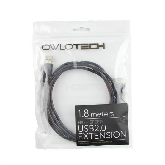 Owlotech Cable Alargador USB 2.0 AM/AH 1.8 Metros