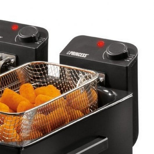 Princess Double Black Fryer Freidora 2x3L 2x1800W