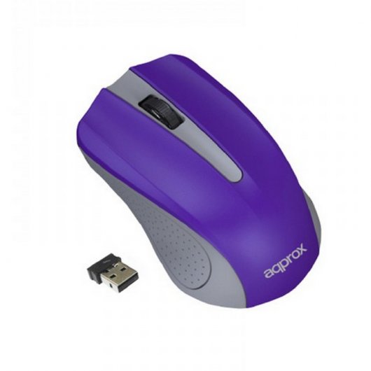 Approx APPWMLITEPV2 Ratón Inalámbrico Violeta